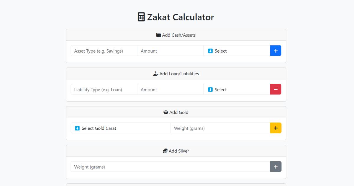 Zakat Calculator